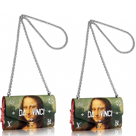 Ultra Rare Louis Vuitton Jeff Koons Mona Lisa wallet on chain nwt - Picture 15 of 17